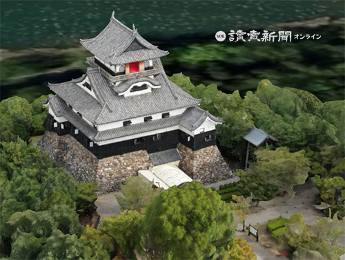 【自作品】国宝犬山城構造模型　縮尺約１／５０　高さ約５５ｃｍ 犬山城3Dモデルが作られました | お知らせ | 国宝犬山城
